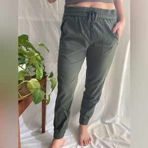 Green joggers